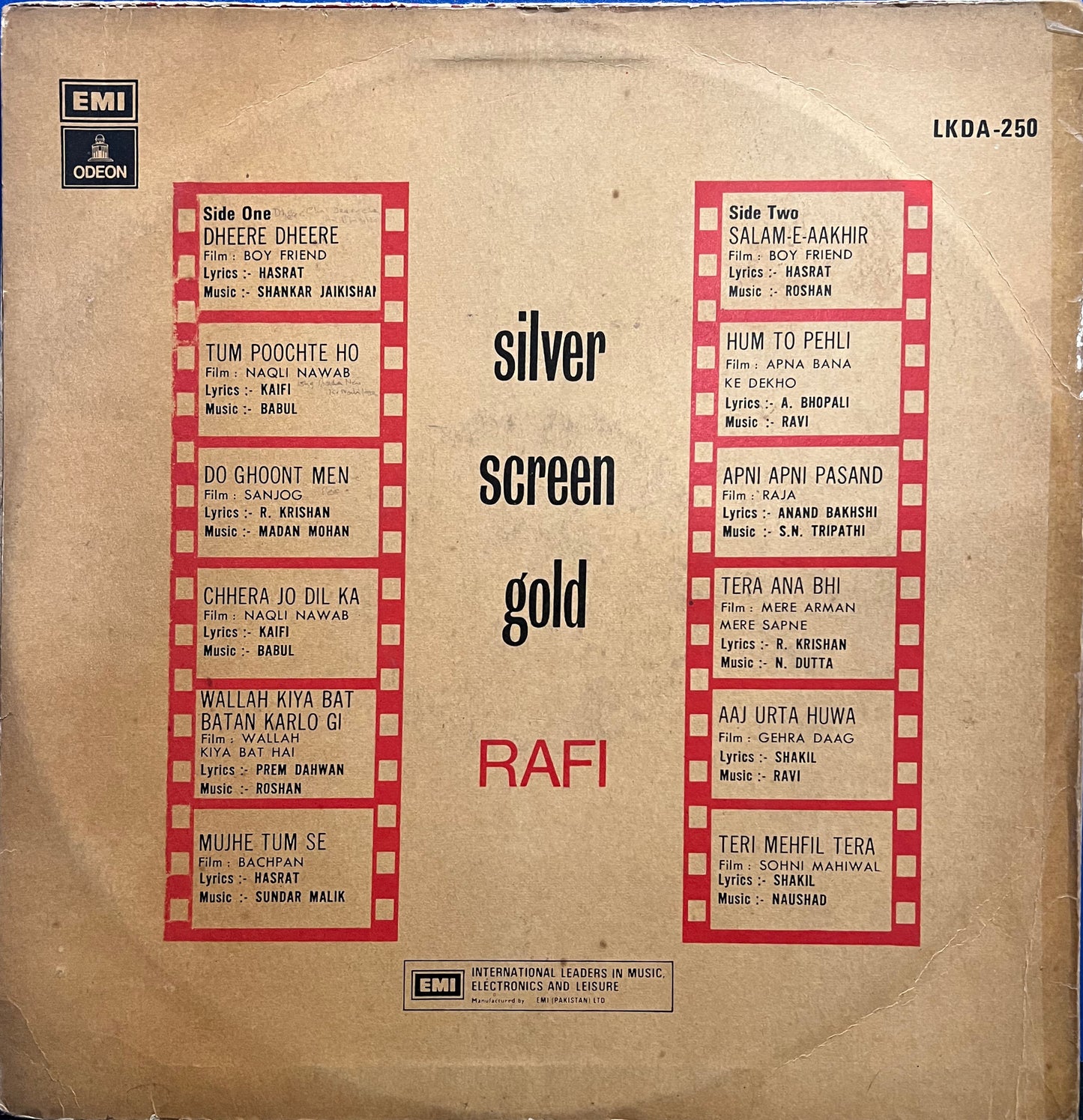 Mohammed Rafi - Silver Screen Gold (Used) -- 1977