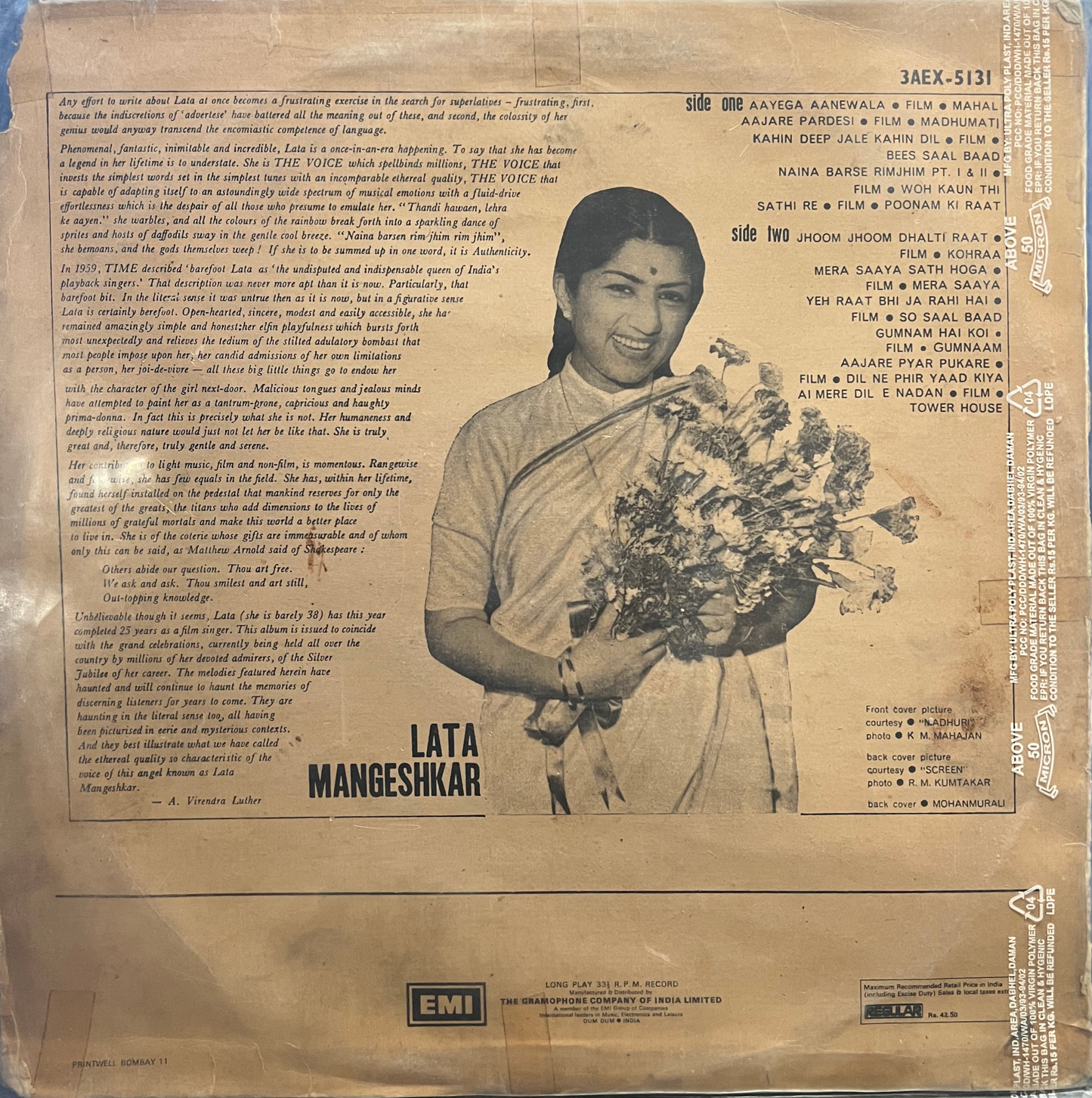 Haunting Melodies - Lata Mangeshkar (Used) -- 1967