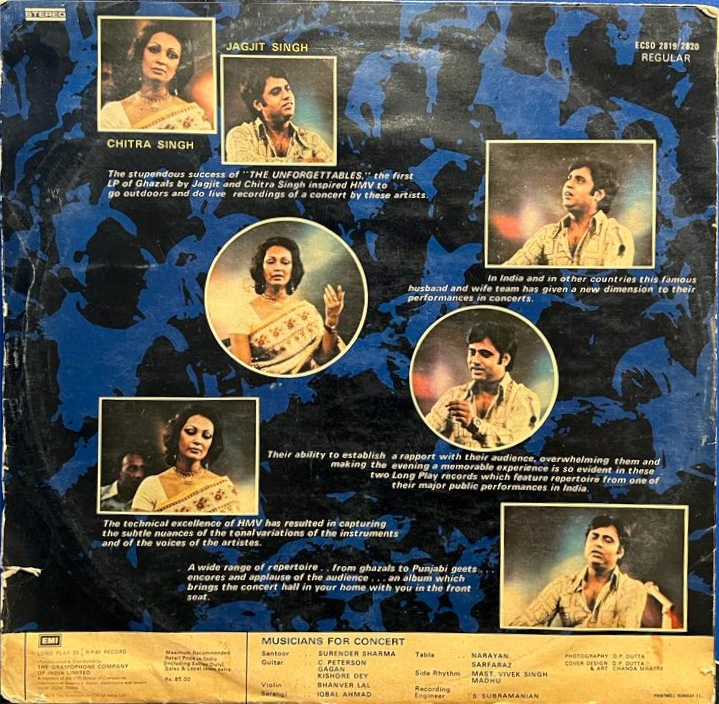 Come Alive - Jagjit & Chitra Singh (Used) -- 1979