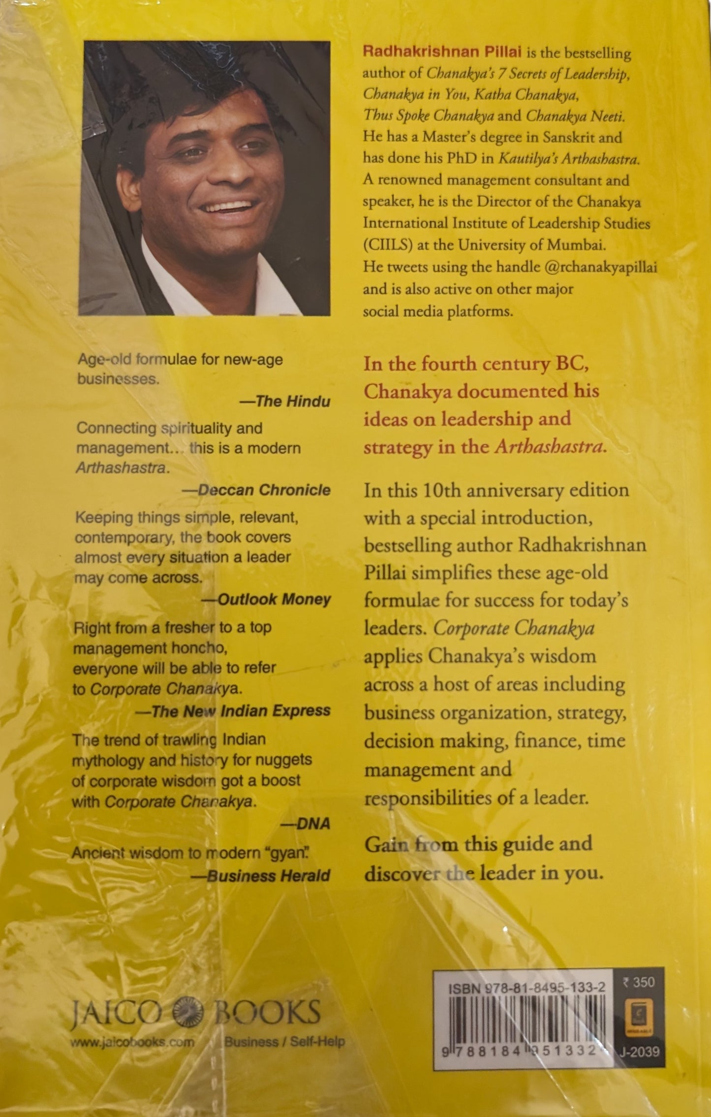 Corporate Chanakya by Radhakrishnan Pillai